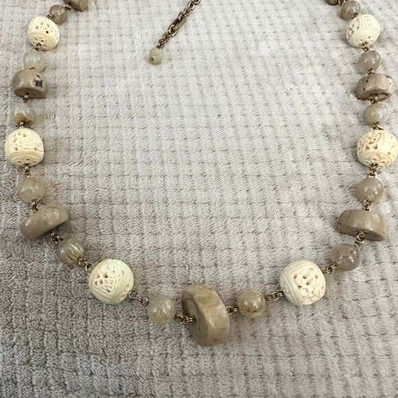 Stephen Dweck Bronze Mixed Media Necklace - Picture 4 of 6